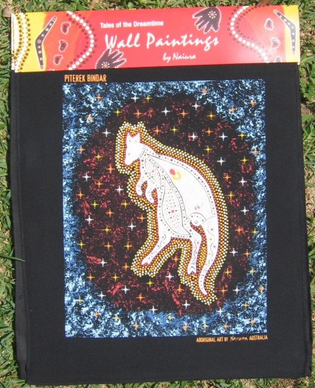 Australian Aboriginal art print on canvas - Pitereka Bindar