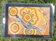 Goanna People Aboriginal art print based on Aboriginal tale