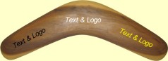 Hardwood boomerang - custom printed