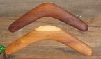 Raw timber boomerangs
