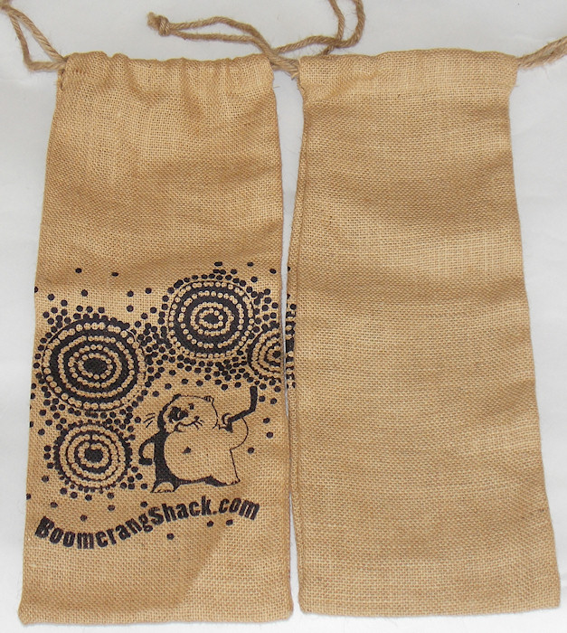 The back side of the gift bag is blank and could be used for screen printing