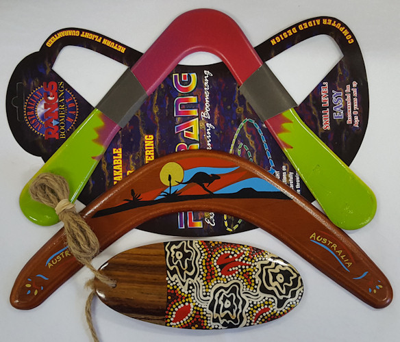 Boomerang Gift Set #3 | Plastic returning boomerang, Souvenir boomerang, Bullroarer