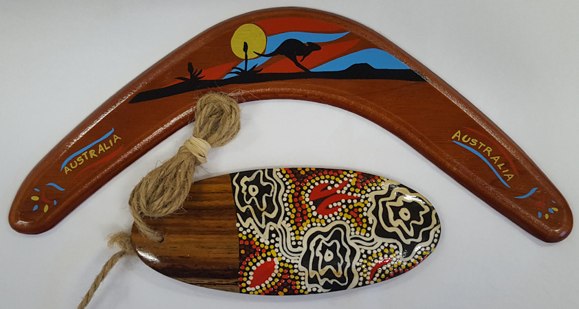 Boomerang Gift Set #9 - souvenir boomerang and a bullroarer