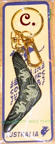 metal boomerang key chains