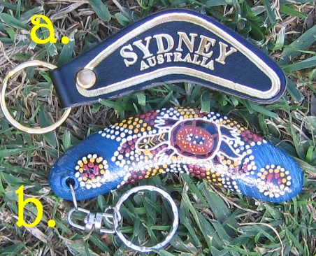 Boomerang key chains