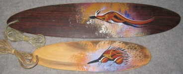 Rainbow art bullroarers